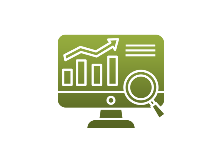 data analysis green gradient lg