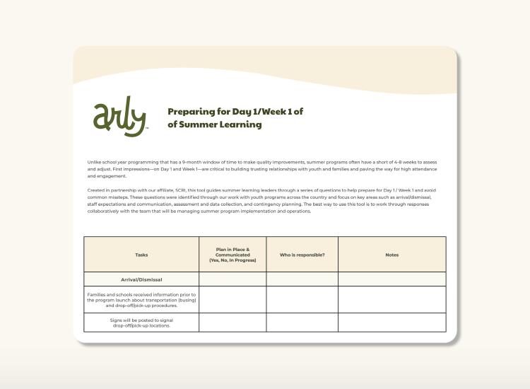 Day 1 Week 1 Media Tile